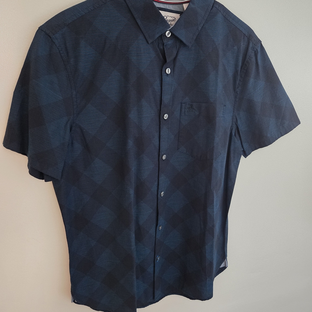 Men's Blue Checkered Shirt